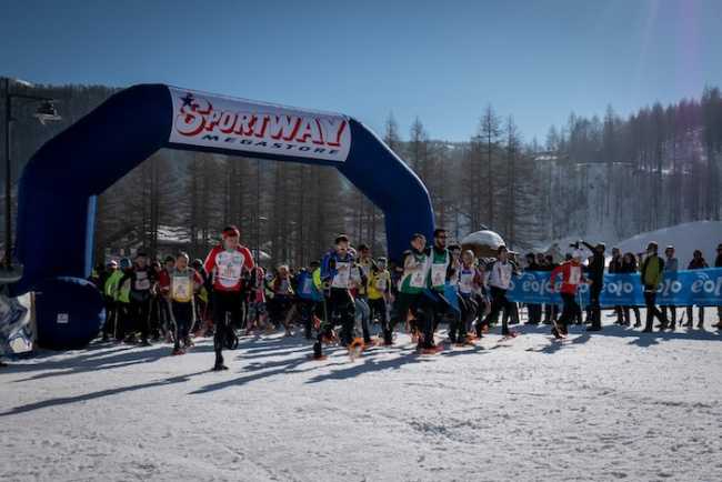 La partenza de La Traccia Bianca 2019 foto Camocardi