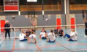 sitting volley