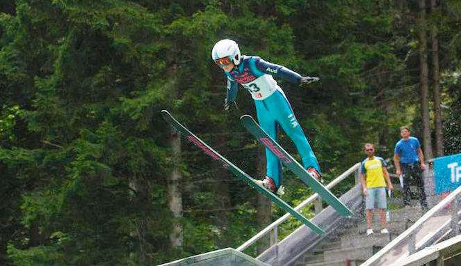 Salto con gli sci: Samuele Comazzi con la nazionale in Germania. Video