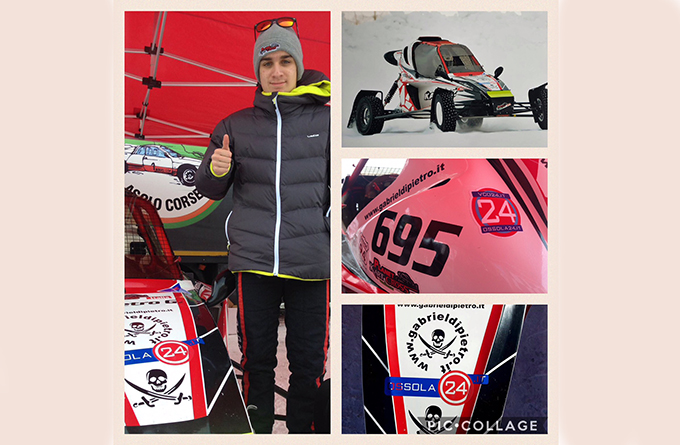 Il pilota Vigezzino Gabriel Di Pietro  2° al The Ice Challenge