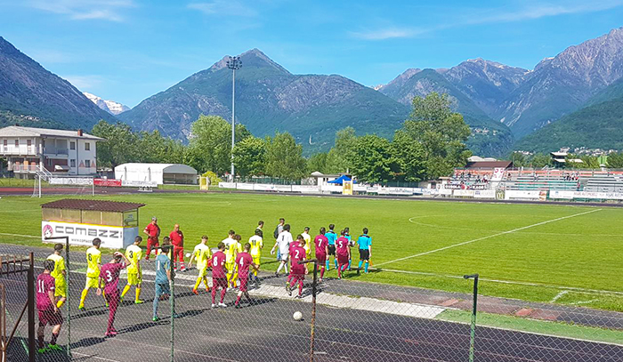 Juve Domo sotto per 3-1 contro la Romanese nei play off. Domenica il ritorno