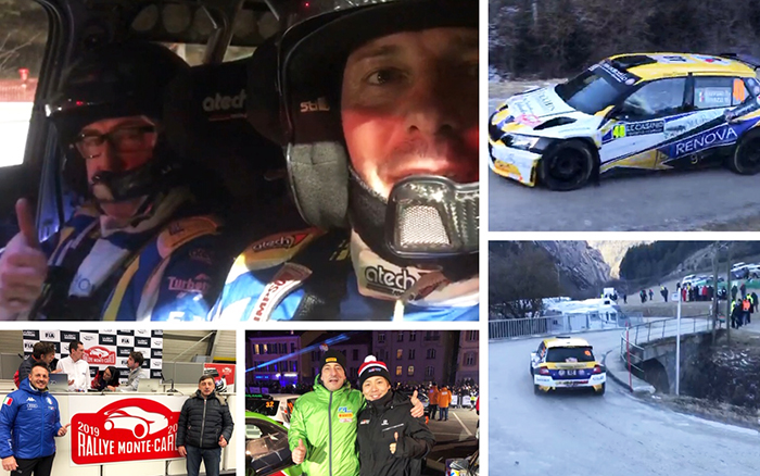 Rally di Montecarlo, Caffoni è 21°, secondo degli italiani in gara. Patera 27°