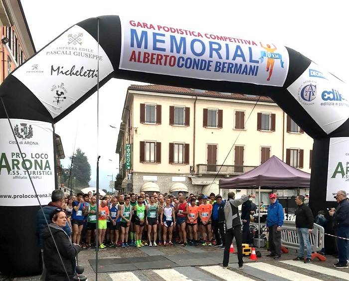 Nutrita partecipazione all'Arona 10K, vince Francesco Carrera