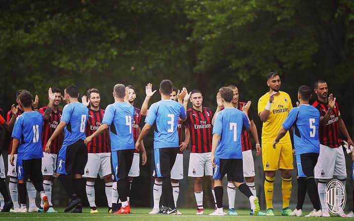 Novara battuto dal Milan in amichevole ma con maggiori possibilità di tornare in B